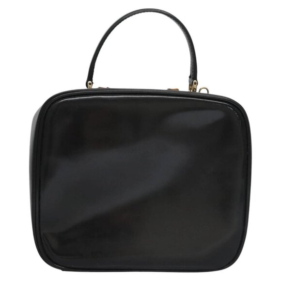 GUCCI Vanity Bamboo Pouch Enamel 2way Black - Picture 3 of 16